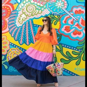 Farm Rio color blocked dress! NWT